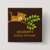 Niedliche Leopard Baby Duschtaste Button (Vorderseite)