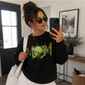 Niedliche Leopard Print Tennis Mama Sweatshirt
