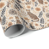 Niedliche Leoparden Geschenkpapier (Rolleneckpunkt)