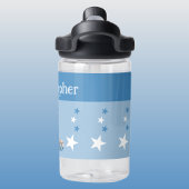 Niedliche Leoparden tragen Namen mit Sternen auf Trinkflasche