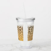 Niedliche Leopardrucke Acryltrinkbecher (Links)