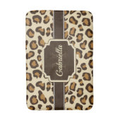 Niedliche Leopardrucke Badematte (Vorderseite Vertikal)