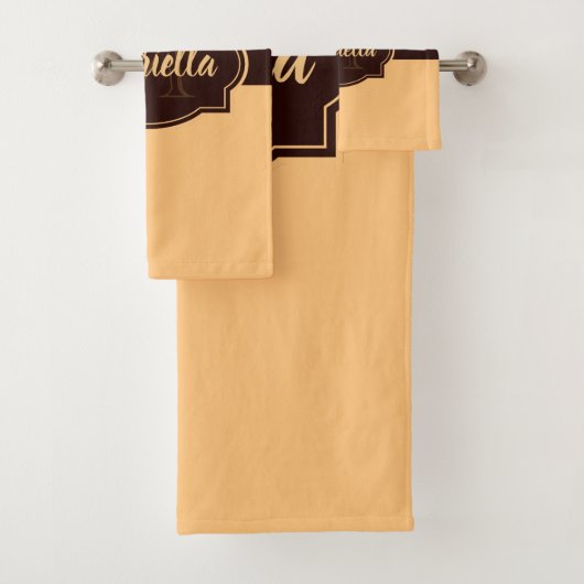 Niedliche Leopardrucke Badhandtuch Set (Insitu)