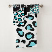 Niedliche Leopardrucke Badhandtuch Set (Insitu)