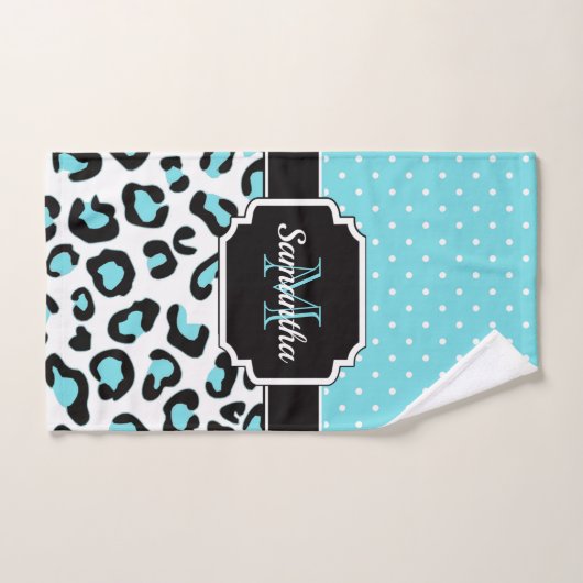 Niedliche Leopardrucke Badhandtuch Set (Handtuch)