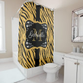 Niedliche Leopardrucke Duschvorhang (Beispiel)