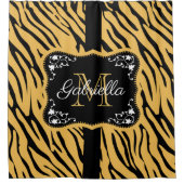 Niedliche Leopardrucke Duschvorhang (Vorderseite)