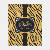 Niedliche Leopardrucke Fleecedecke (Vorderseite)