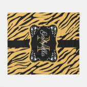 Niedliche Leopardrucke Fleecedecke (Vorderseite (Horizontal))