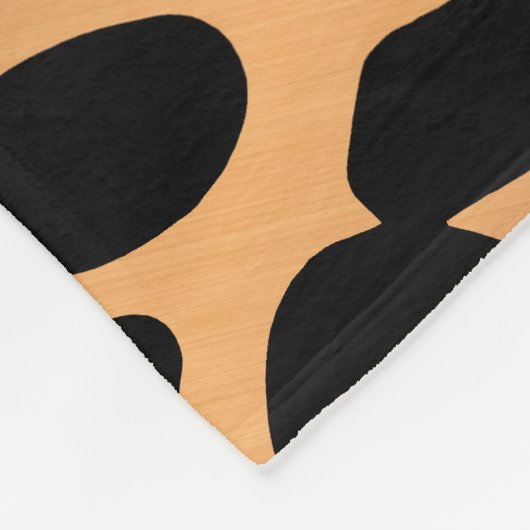 Niedliche Leopardrucke Fleecedecke (Ecke)