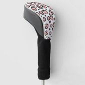 Niedliche Leopardrucke Golf Headcover (angewinkelt)