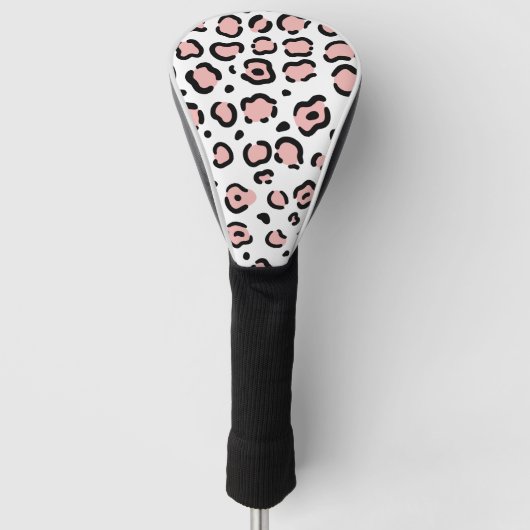 Niedliche Leopardrucke Golf Headcover (Vorderseite)