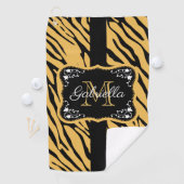 Niedliche Leopardrucke Golfhandtuch (Insitu)