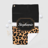 Niedliche Leopardrucke Golfhandtuch (Insitu)