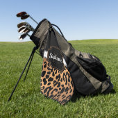 Niedliche Leopardrucke Golfhandtuch (Gras)