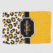 Niedliche Leopardrucke Golfhandtuch (Horizontal)