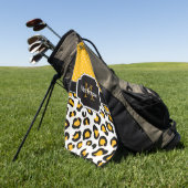 Niedliche Leopardrucke Golfhandtuch (Gras)