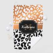 Niedliche Leopardrucke Golfhandtuch (Insitu)