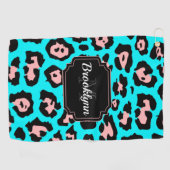 Niedliche Leopardrucke Golfhandtuch (Horizontal)