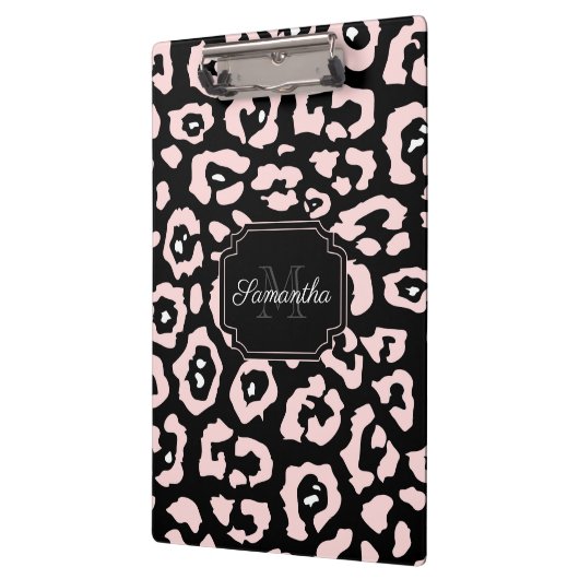 Niedliche Leopardrucke Klemmbrett (Links)