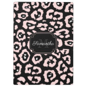Niedliche Leopardrucke Klemmbrett (Rückseite)