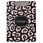 Niedliche Leopardrucke Klemmbrett (Vorderseite)
