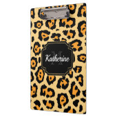 Niedliche Leopardrucke Klemmbrett (Links)