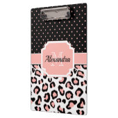 Niedliche Leopardrucke Klemmbrett (Links)