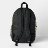 Niedliche Leopardrucke | MIT MONOGRAMM Bedruckter Rucksack (Rückseite)