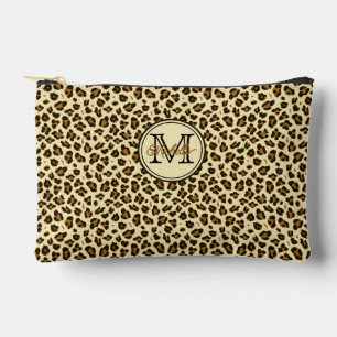 Niedliche Leopardrucke MIT MONOGRAMM Zubehörtasche