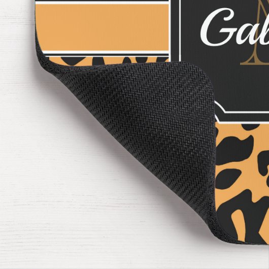 Niedliche Leopardrucke Mousepad (Ecke)