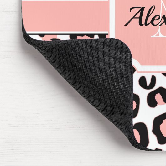 Niedliche Leopardrucke Mousepad (Ecke)