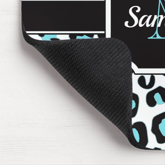 Niedliche Leopardrucke Mousepad (Ecke)