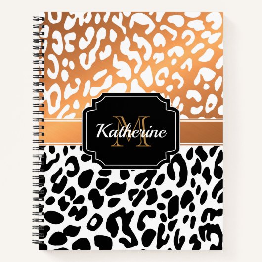 Niedliche Leopardrucke Notizblock (Vorderseite)