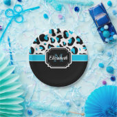 Niedliche Leopardrucke Pappteller (Party)