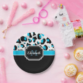 Niedliche Leopardrucke Pappteller (Party)