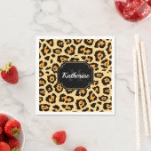 Niedliche Leopardrucke Serviette (Beispiel)