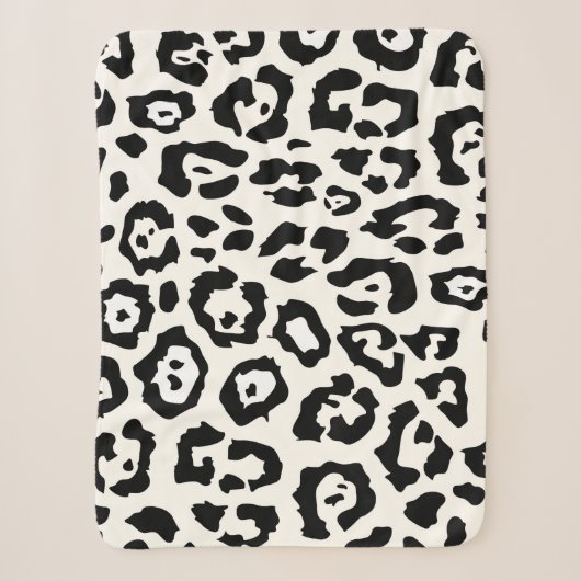 Niedliche Leopardrucke Sherpadecke (Vorderseite)
