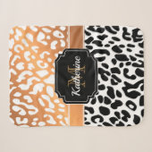 Niedliche Leopardrucke Sherpadecke (Vorderseite (Horizontal))