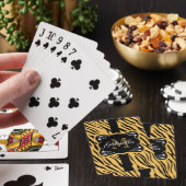 Niedliche Leopardrucke Spielkarten (In Situ)