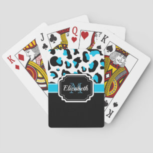 Niedliche Leopardrucke Spielkarten
