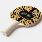 Niedliche Leopardrucke Tischtennis Schläger (Vorderseite)