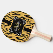 Niedliche Leopardrucke Tischtennis Schläger (Seitenansicht)