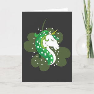 Niedliche Lepricorn Insignia Emblem St Patrick's Feiertagskarte