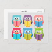 Niedliche Lesekeule Postkarte (Vorne/Hinten)