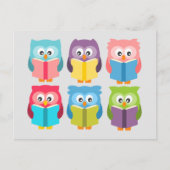 Niedliche Lesekeule Postkarte (Vorderseite)