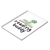 Niedliche Lesemaschine mit Buch lesen (Linke Seite)