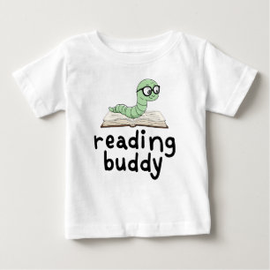 Niedliche Lesemaschine mit Buch lesen Baby T-shirt