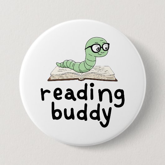 Niedliche Lesemaschine mit Buch lesen Button (Vorderseite)