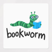 Niedliche Lesemaschine mit Buch lesen Etiketten (Design 1)